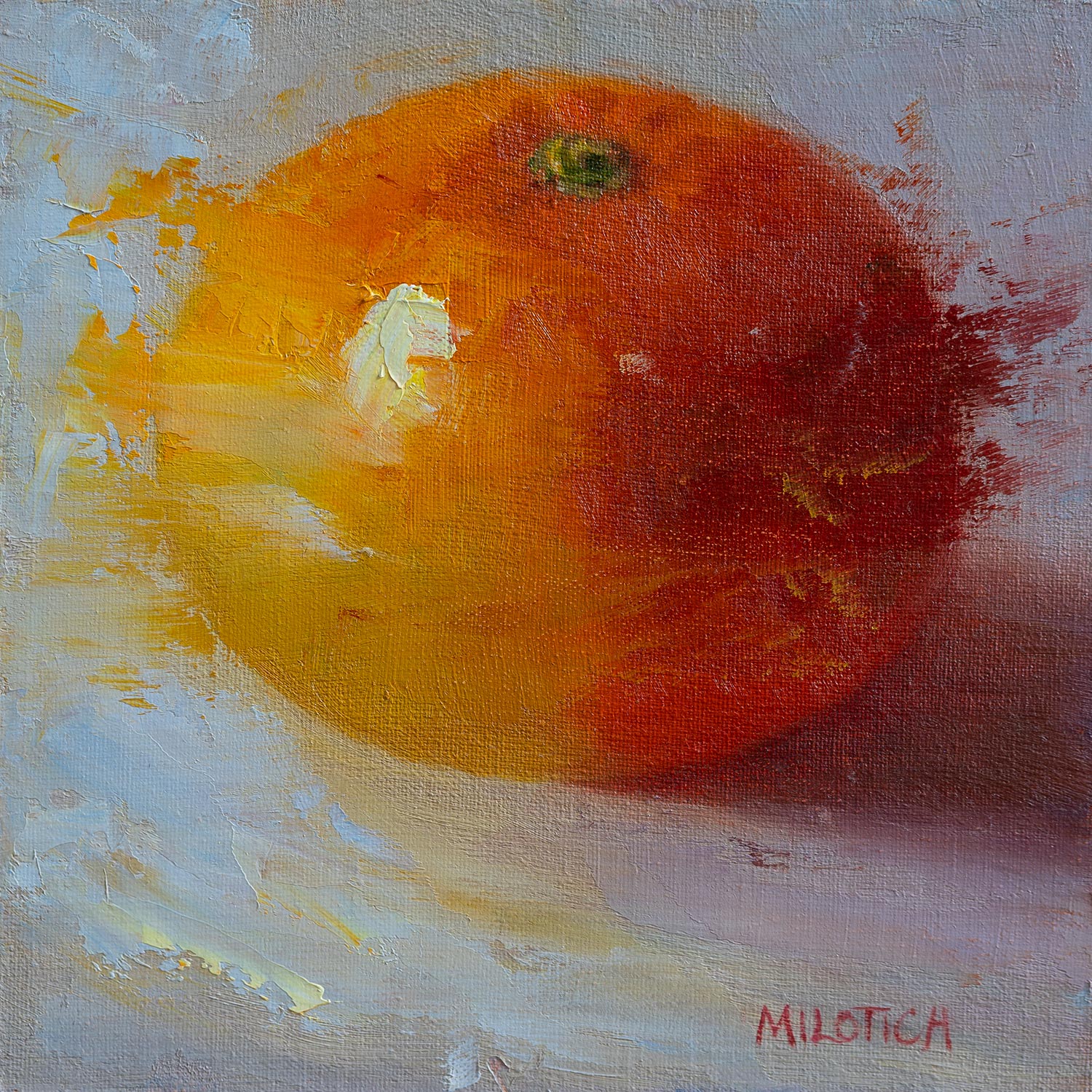 Grapefruit, ein originales Ölbild von Ute Milotich
