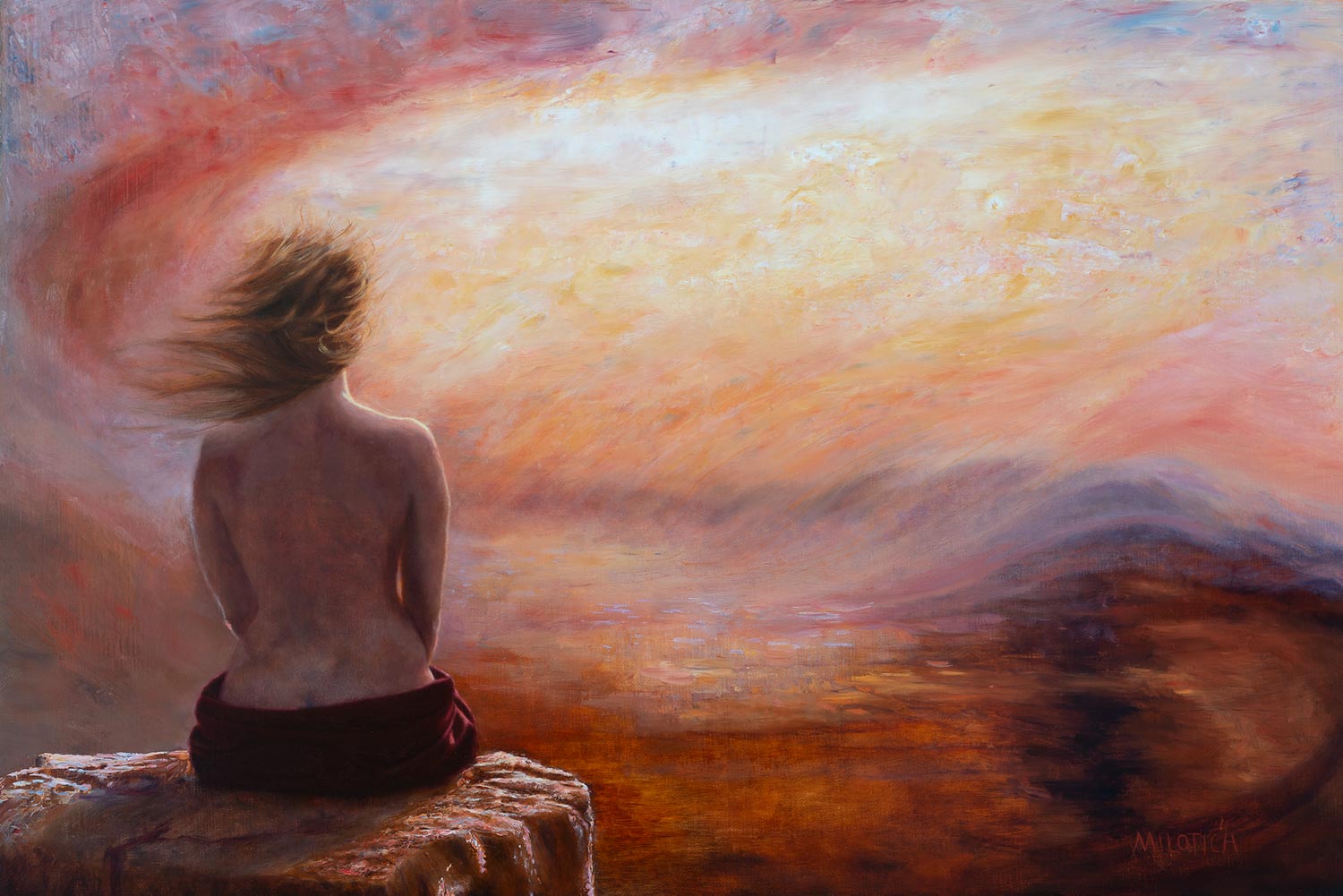 Spirit Rising, an original oil painting by Ute Milotich