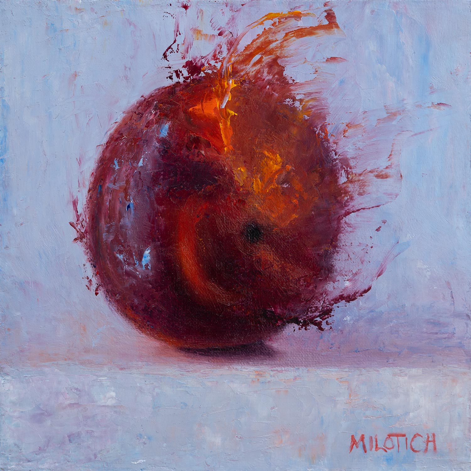 Wild Peach, ein originales Ölbild von Ute Milotich